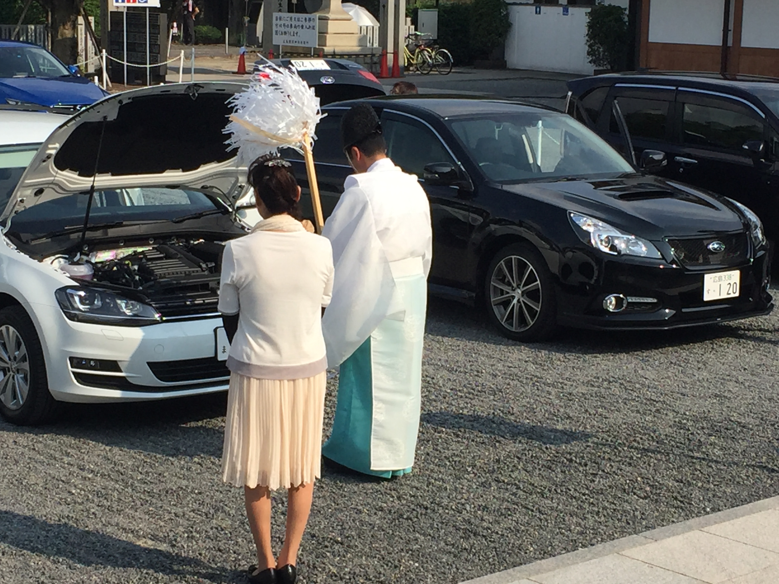 Car blessing in japan